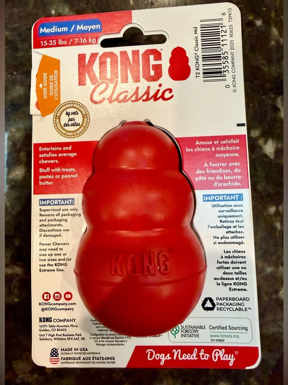Kong toy for dogs